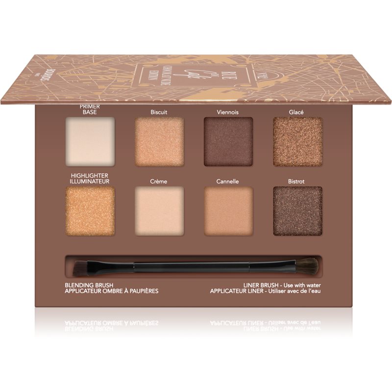 Bourjois Beau Regard paleta očních stínů se štětečkem 02 Chocolate Nude Edition 7,68 g
