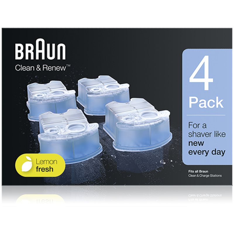 Braun Series Clean & Renew náhradní náplně do čisticí stanice s vůní Lemon Fresh 4 ks Image