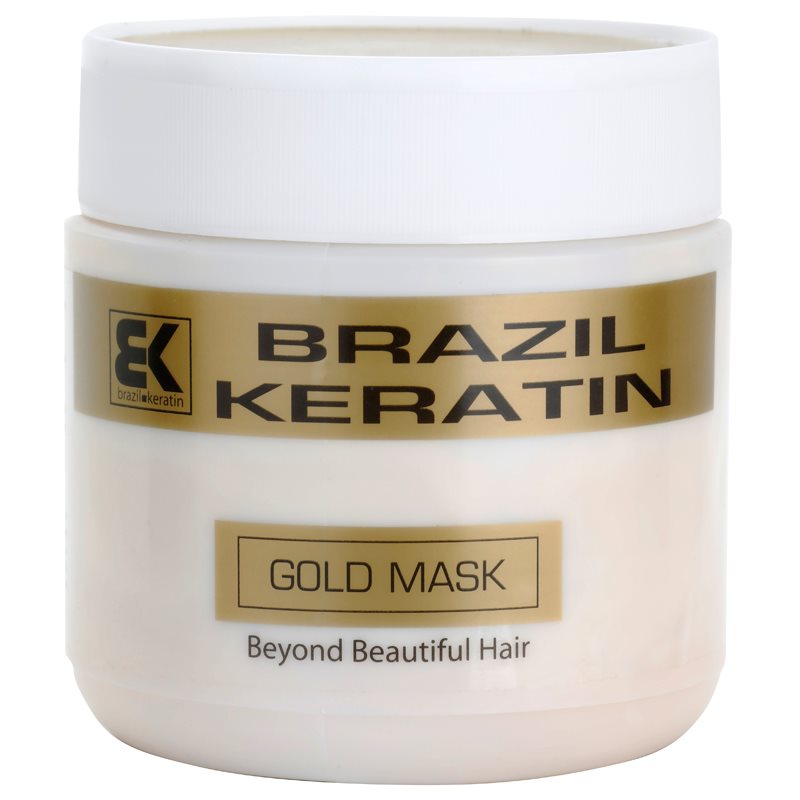 Brazil Keratin Gold keratinová regenerační maska pro poškozené vlasy 500 ml