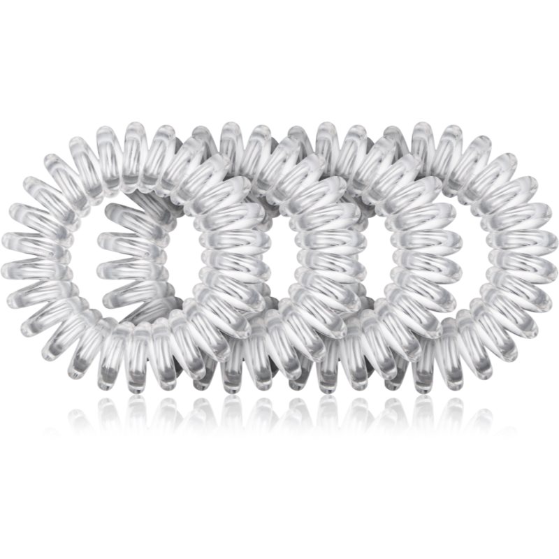 BrushArt Hair Rings Natural gomas para cabello 4 uds Clear 4 ud