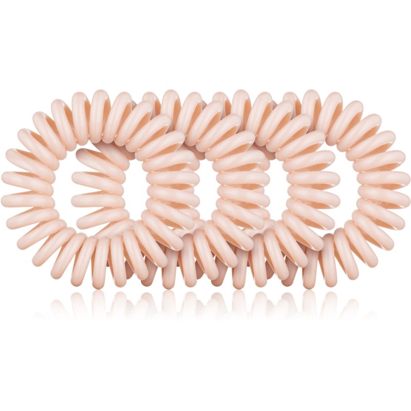 BrushArt Hair Rings Natural ластици за коса 4 бр Nude 4 бр.