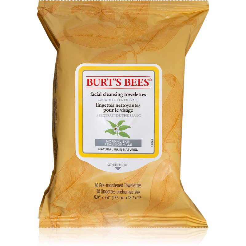 Burt’s Bees White Tea vlhčené čisticí ubrousky 30 ks Image