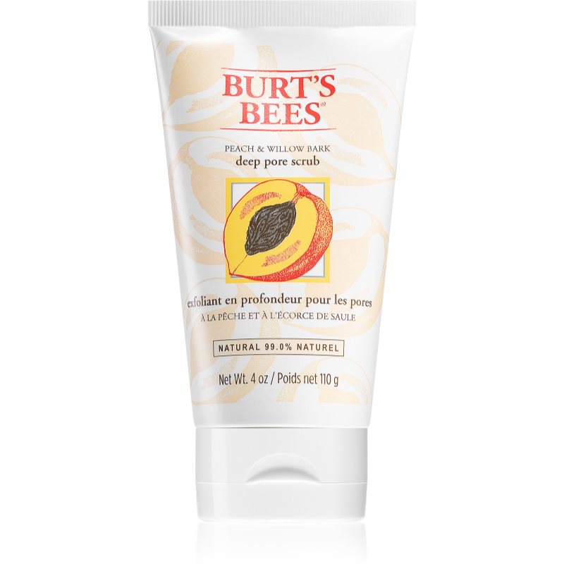 Burt’s Bees Peach & Willow Bark hloubkově čisticí peeling 110 g