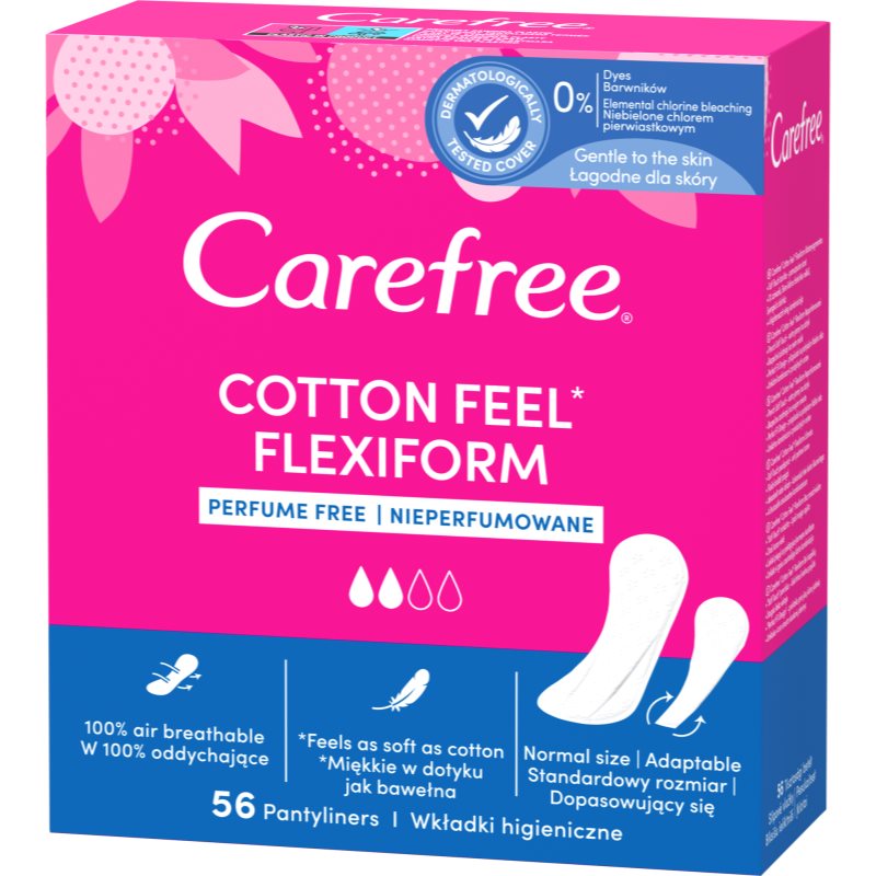 Carefree Cotton Flexiform slipové vložky 56 ks Image