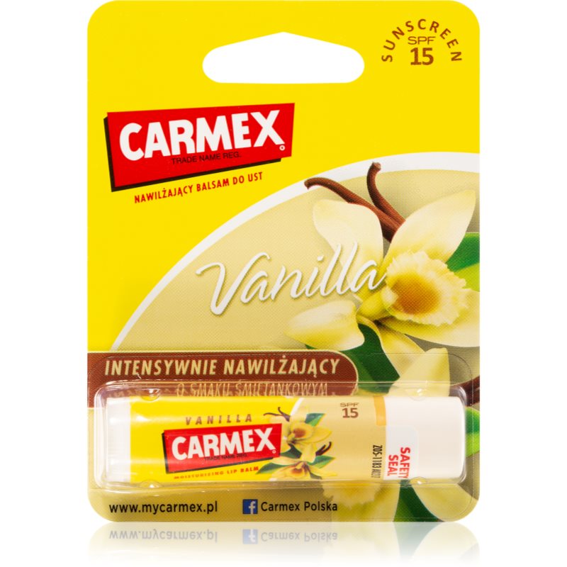 Carmex Vanilla hydratační balzám na rty v tyčince SPF 15 4,25 g Image