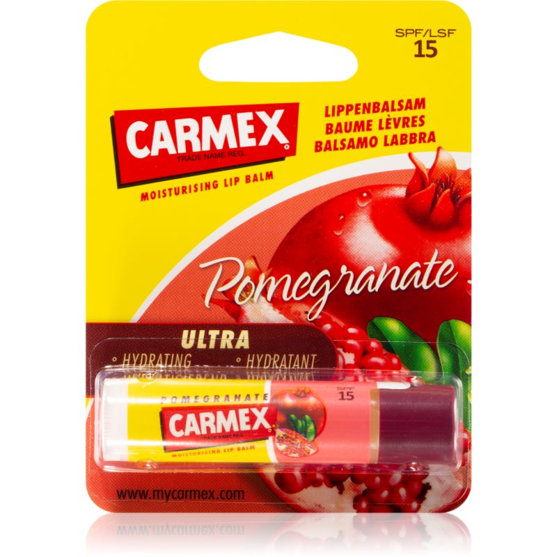 Carmex Pomegranate hydratační balzám na rty v tyčince SPF 15 4,25 g