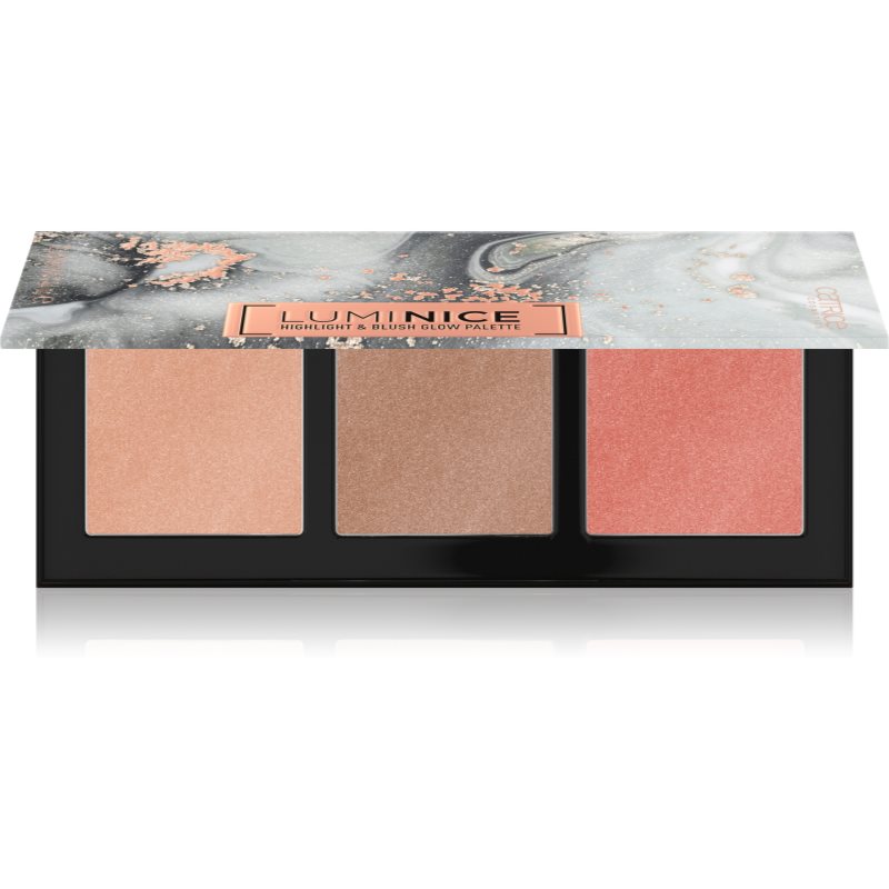 Catrice Luminice Highlight & Bronze Glow highliting Puder Palette Farbton 010 Rose Vibes Only 12,6 g