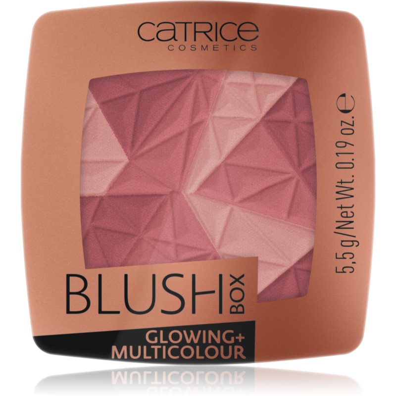 Catrice Blush Box Glowing + Multicolour rozjasňující tvářenka odstín 020 It's Wine O'clock 5,5 g