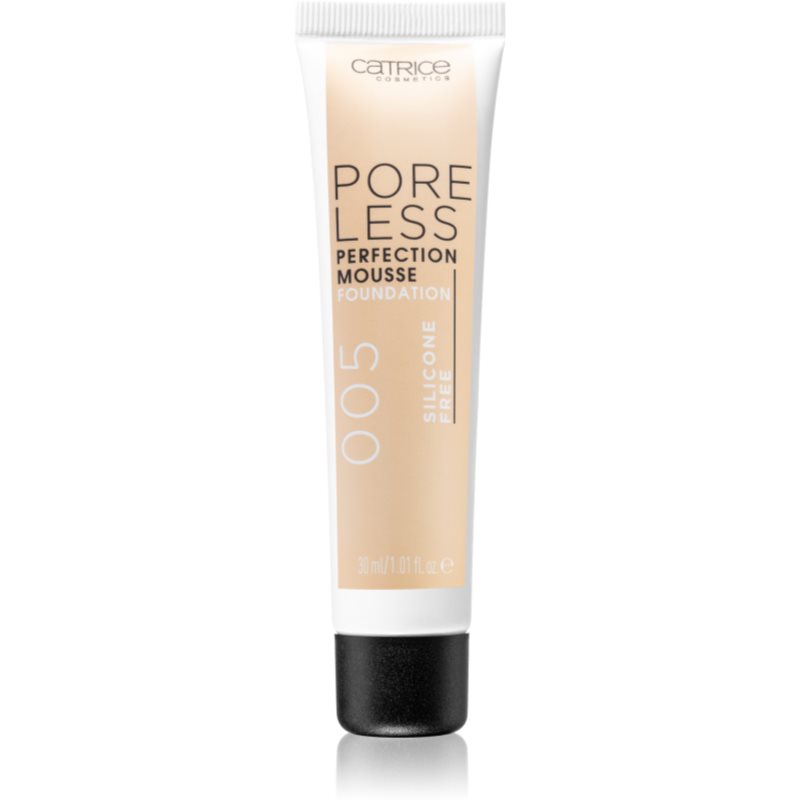 Catrice Poreless Perfection Mousse maquillaje textura espuma sin siliconas tono 005 Warm Ivory 30 ml