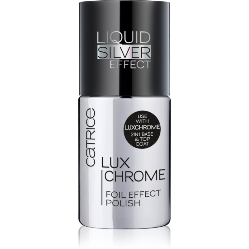 

Catrice Luxchrome лак для нігтів з дзеркальним ефектом відтінок 01 Liquid Silver