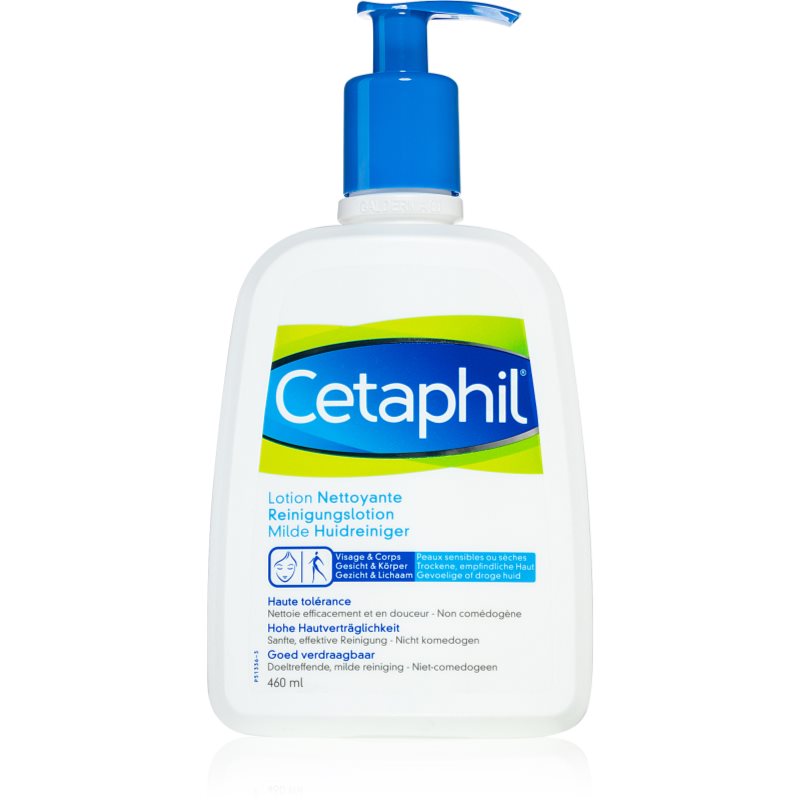Cetaphil Cleansers leite de limpeza para pele seca e sensível 460 ml