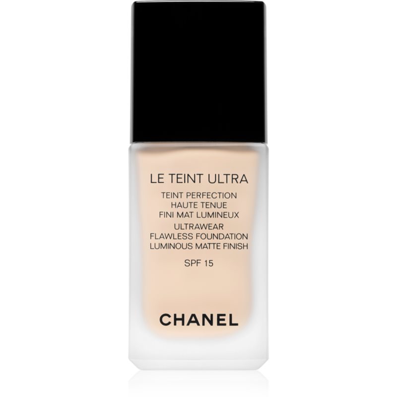 Chanel Le Teint Ultra maquilhagem matificante de longa duração SPF 15 tom 20 Beige 30 ml