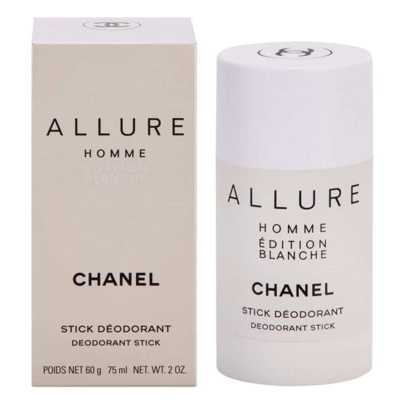 Chanel Allure Homme Édition Blanche desodorizante em stick para homens 75 ml