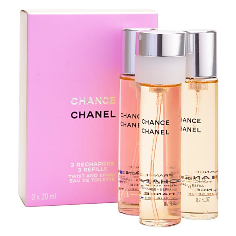 Chanel Chance eau de toilette para mujer 3 x 20 ml recarga