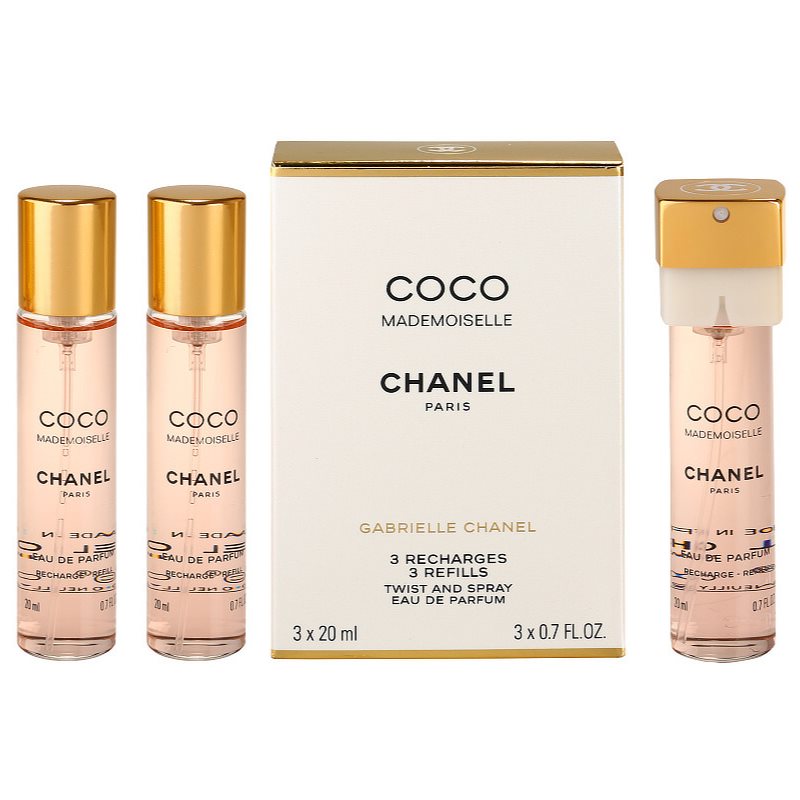 Chanel Coco Mademoiselle eau de parfum para mujer 3x20 ml (3x recambio