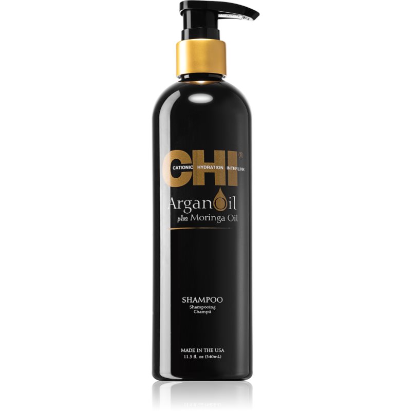 CHI Argan Oil подхранващ шампоан  за суха и увредена коса 340 мл.