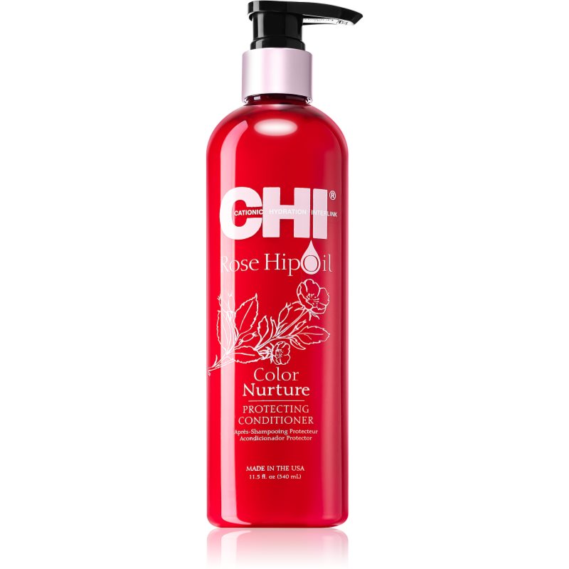 CHI Rose Hip Oil acondicionador para cabello teñido 340 ml