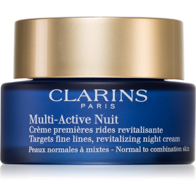 Clarins Multi-Active Night crema de noche revitalizante para suavizar las líneas de expresión para pieles normales y mixtas 50 ml