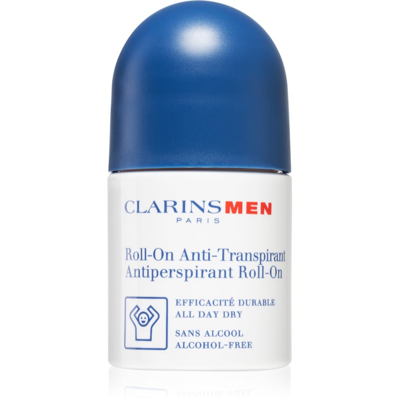Clarins Men Antiperspirant Roll-On roll-on antibacteriano sem álcool 50 ml