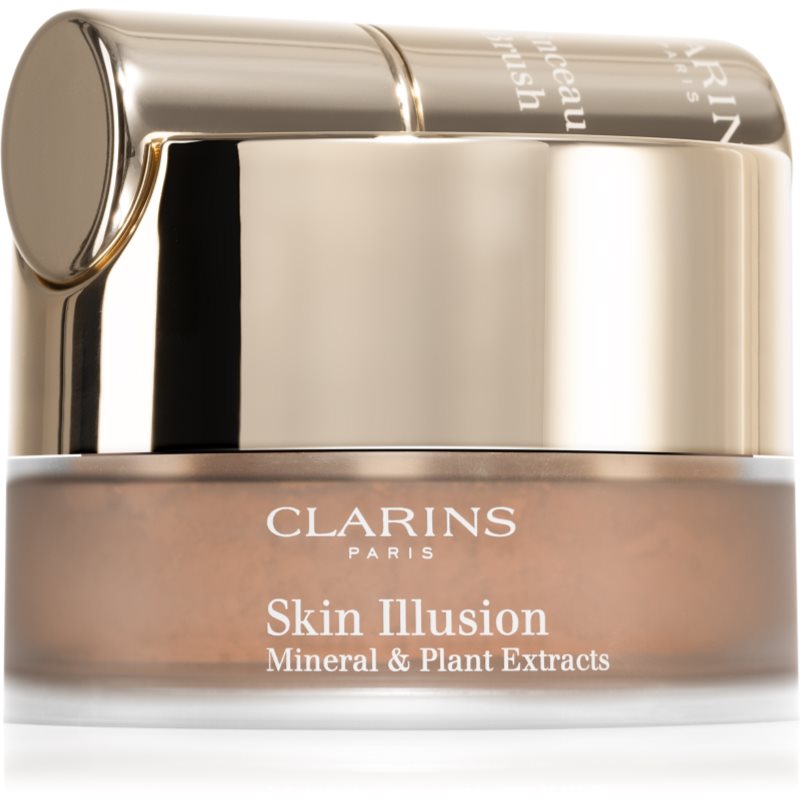 Clarins Skin Illusion Loose Powder Foundation base de pó com pincel tom 114 Cappucino 13 g