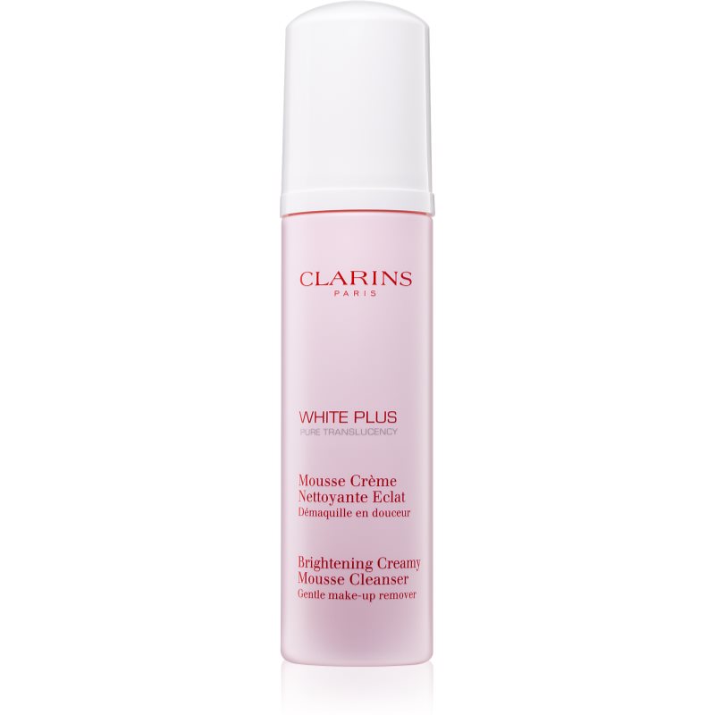 Clarins White Plus Pure Translucency Brightening Creamy Mousse Cleanser mousse de limpeza para todos os tipos de pele 150 ml