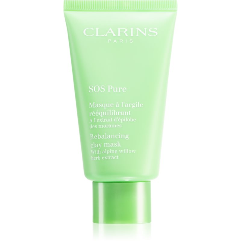 Clarins SOS Pure Rebalancing Clay Mask máscara de argila para pele mista a oleosa 75 ml
