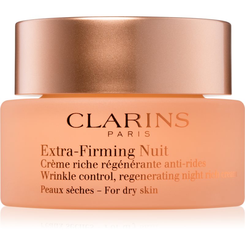 Clarins Extra-Firming Night нощен крем против бръчки  за суха кожа 50 мл.