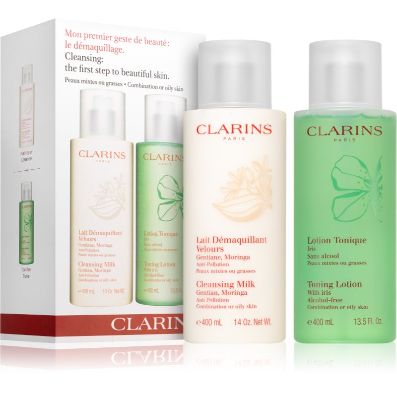 

Clarins Cleansing Milk & Toning Lotion косметичний набір II. для жінок
