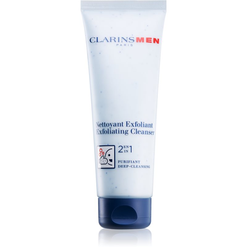 Clarins Men Exfoliating Cleanser exfoliante facial limpiador  2 en 1 125 ml