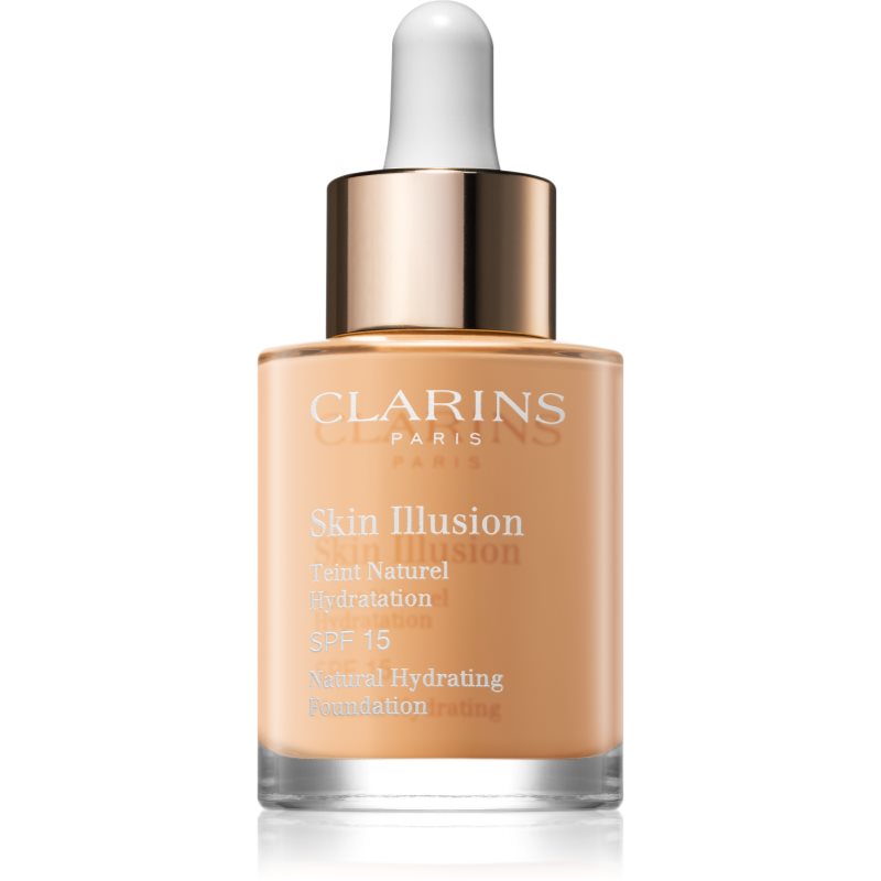 Clarins Skin Illusion Natural Hydrating Foundation rozjasňující hydratační make-up SPF 15 odstín 107 Beige 30 ml