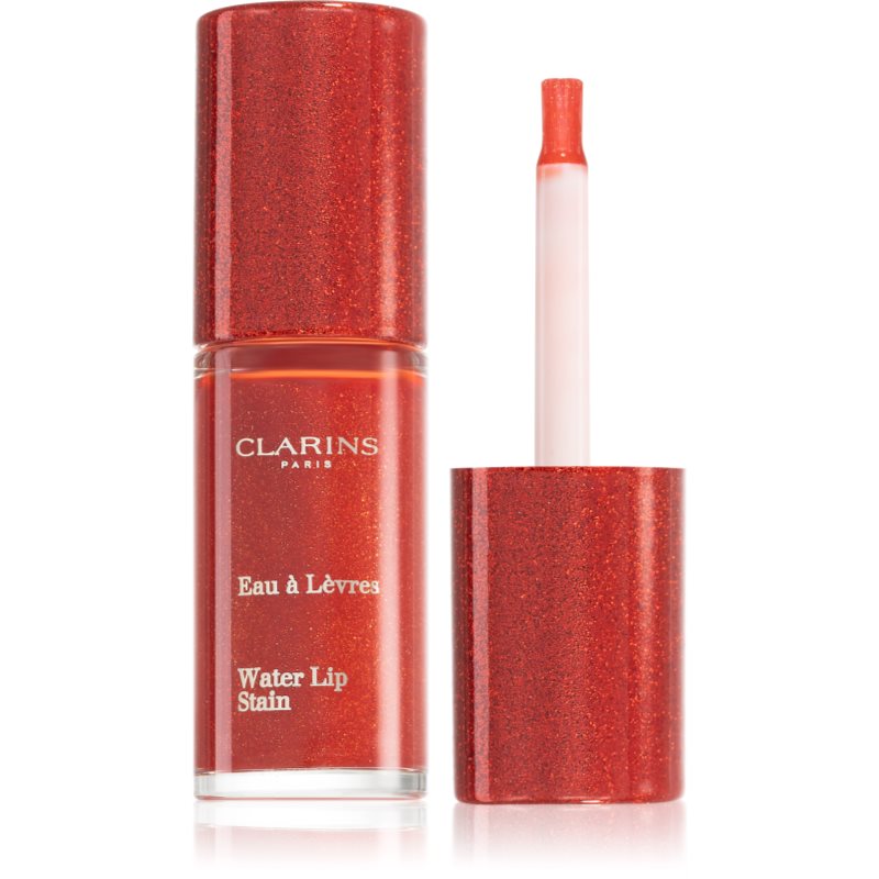 Clarins Water Lip Stain Gloss mate com efeito hidratante tom 06 Sparkling Red Water 7 ml