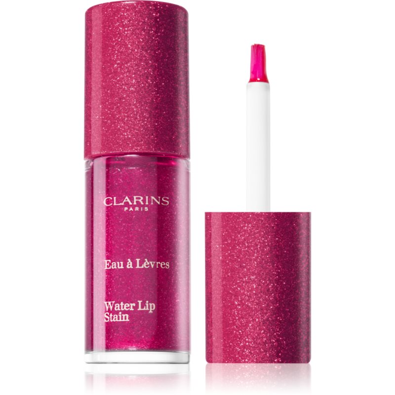 Clarins Water Lip Stain brillo de labios matificante con efecto humectante tono 07 Sparkling Violet Water 7 ml