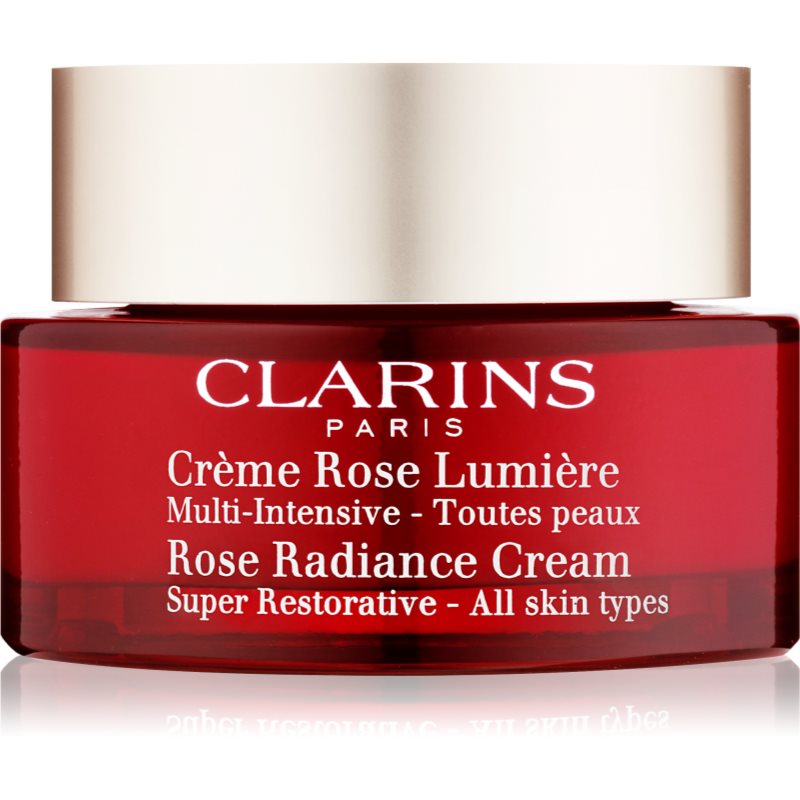 Clarins Rose Radiance Cream Super Restorative възстановяващ дневен крем против бръчки 50 мл.