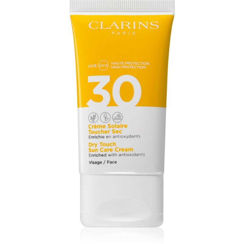 Clarins Dry Touch Sun Care Cream krema za sončenje za obraz SPF 30 50 ml
