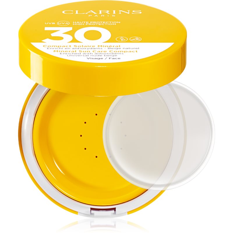 Clarins Mineral Sun Care Compact loción protectora mineral para rostro  SPF 30 15 g