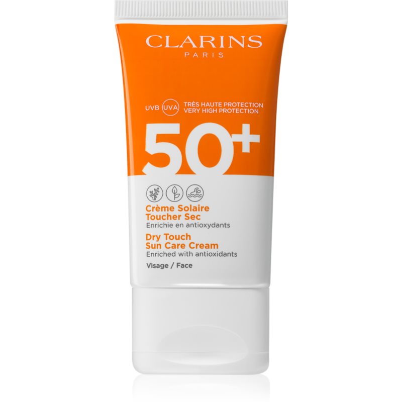 Clarins Dry Touch Sun Care Cream protector solar SPF 50+ 50 ml
