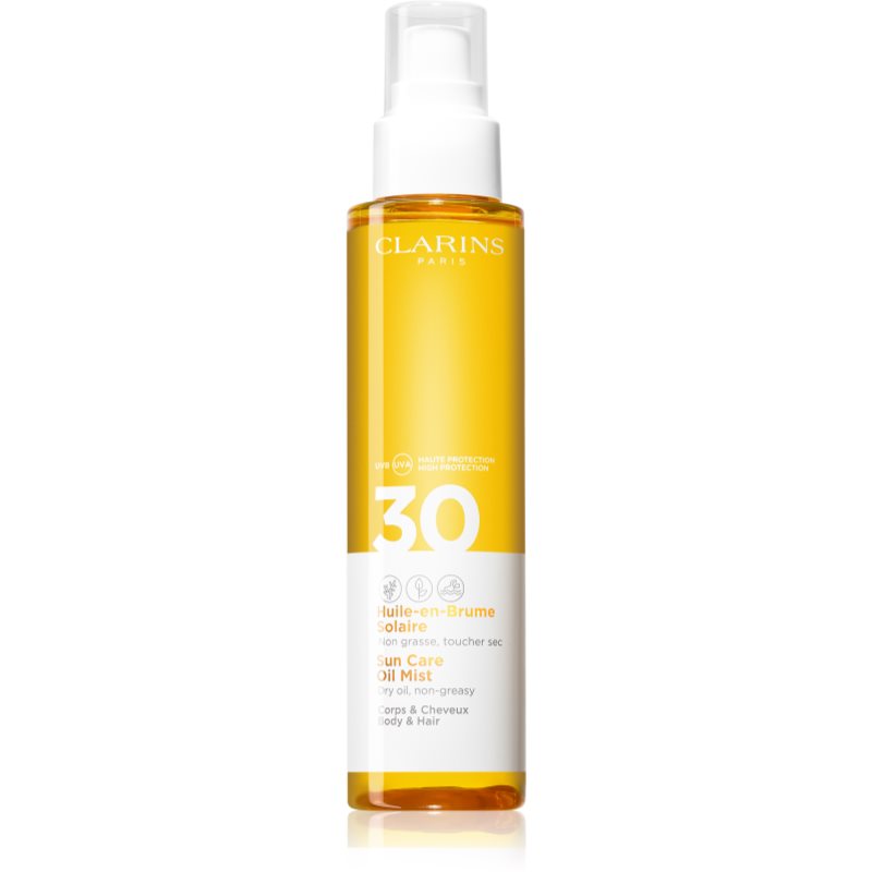 Clarins Sun Care Oil Mist suchý olej na vlasy i tělo SPF 30 150 ml