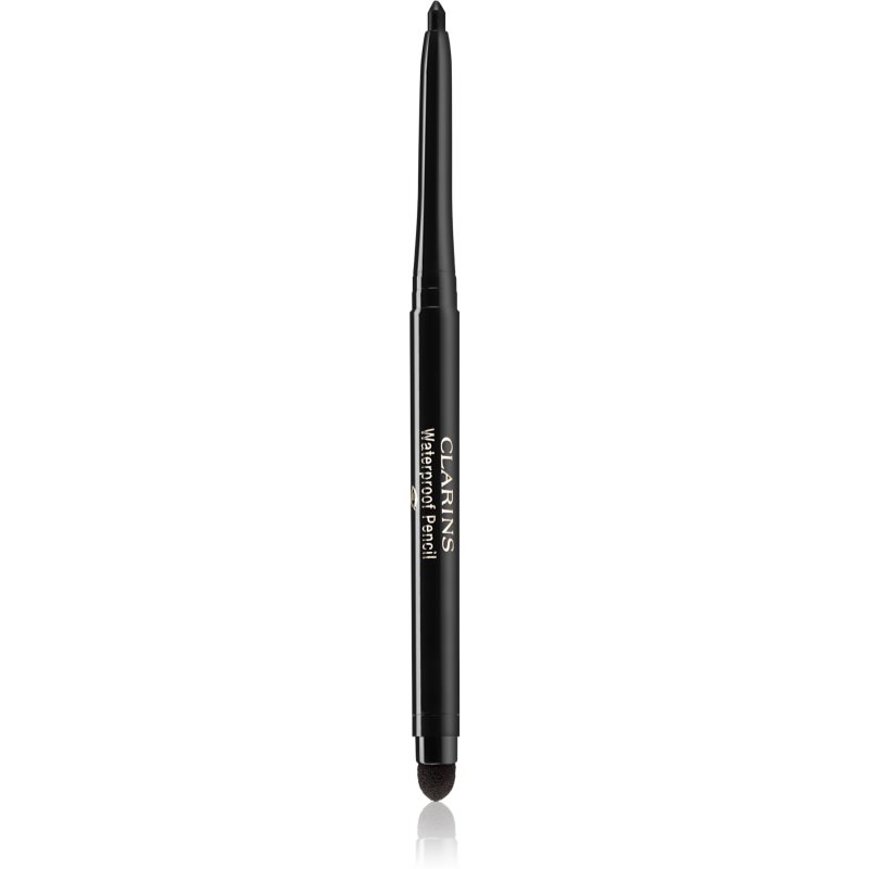 Clarins Waterproof Pencil lápis de olhos resistente à água tom 01 Black Tulip 0,29 g