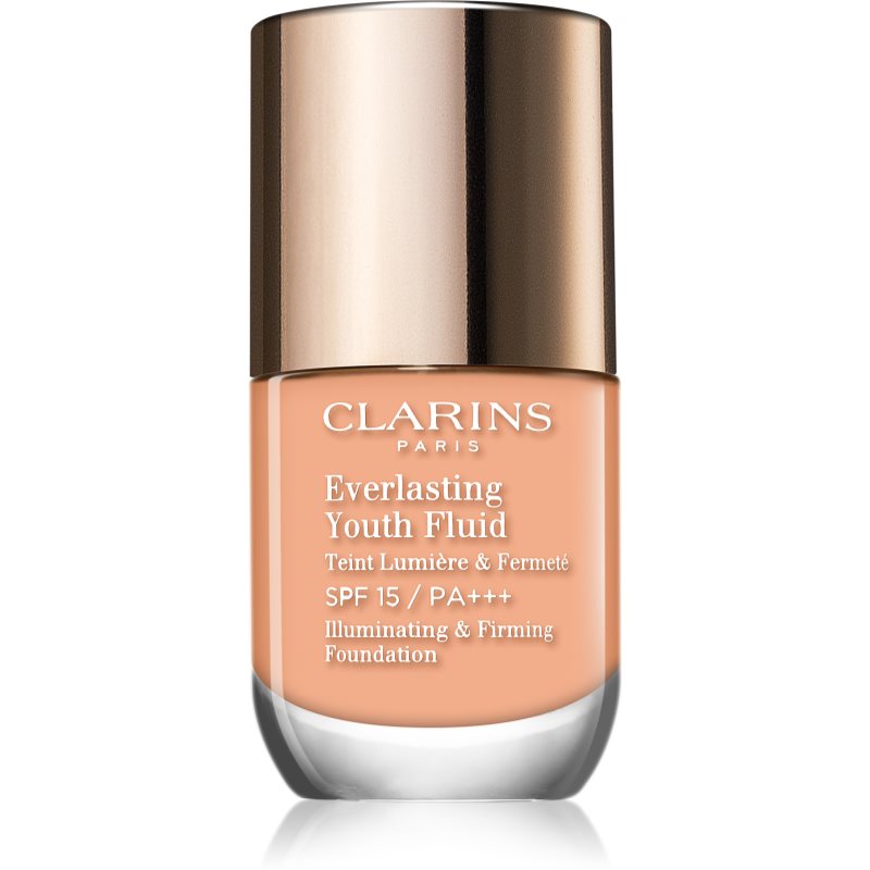 Clarins Everlasting Youth Fluid maquillaje con efecto iluminador  SPF 15 tono 107 Beige 30 ml