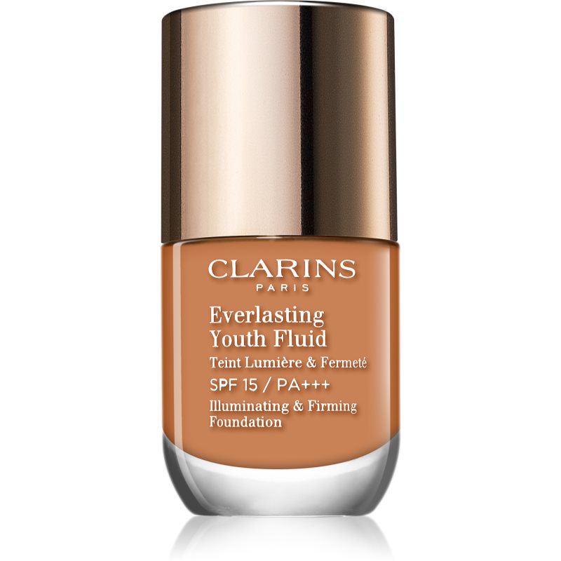 Clarins Everlasting Youth Fluid maquillaje con efecto iluminador  SPF 15 tono 112 Amber 30 ml