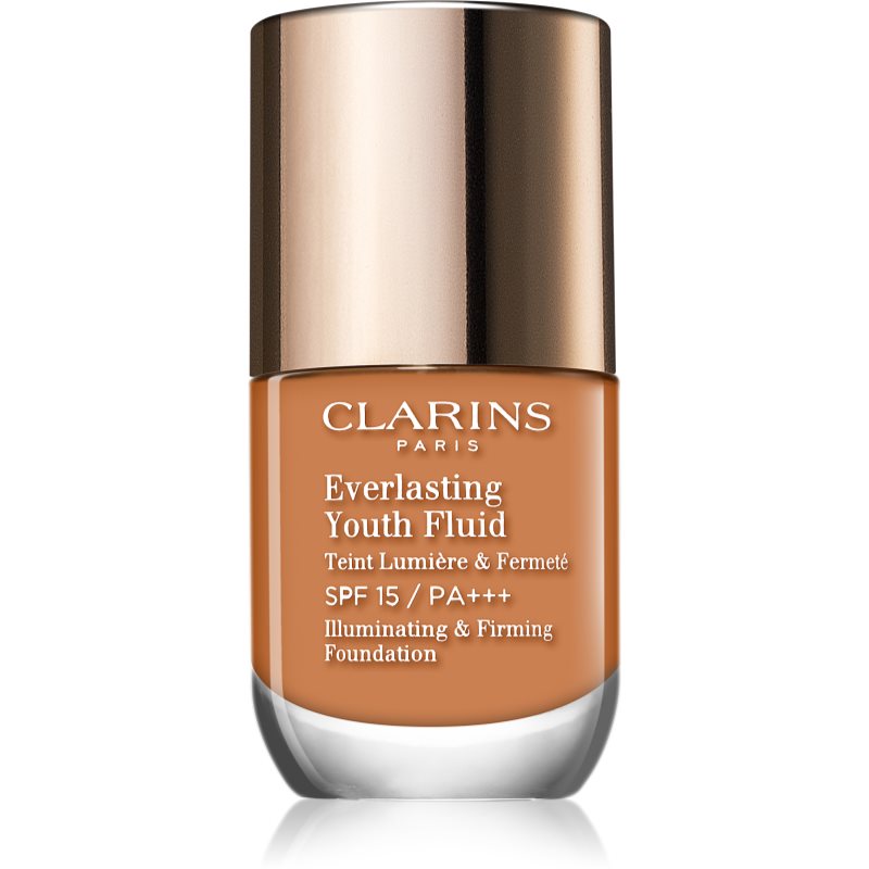 Clarins Everlasting Youth Fluid maquillaje con efecto iluminador  SPF 15 tono 114 Cappuccino 30 ml
