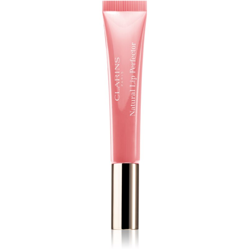 Clarins Natural Lip Perfector gloss com efeito hidratante tom 01 Rose Shimmer 12 ml