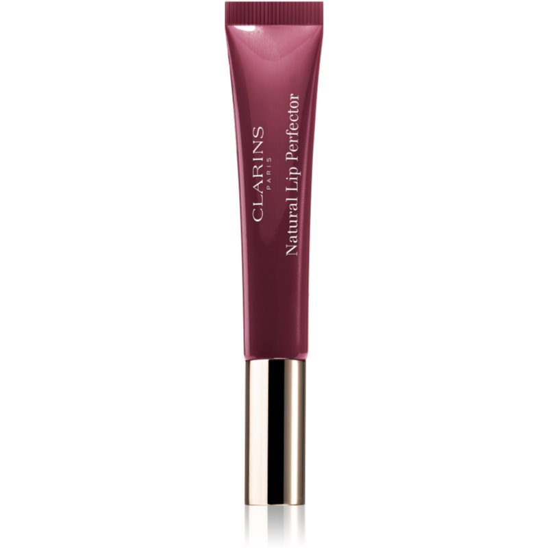 Clarins Natural Lip Perfector блясък за устни  с хидратиращ ефект цвят 08 Plum Shimmer 12 мл.