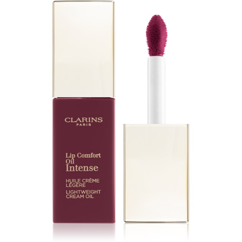 Clarins Lip Comfort Oil Intense маслен гланц за устни  с подхранващ ефект цвят 03 Intense Raspberry 6 мл.