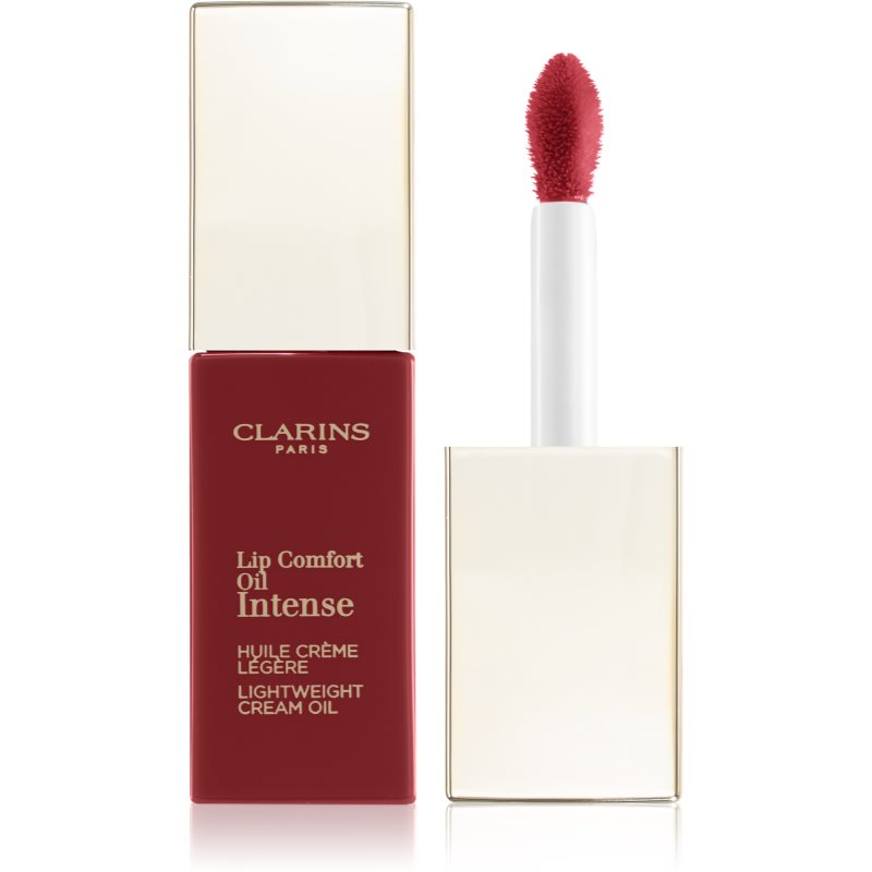 Clarins Lip Comfort Oil Intense маслен гланц за устни  с подхранващ ефект цвят 04 Intense Rosewood 6 мл.