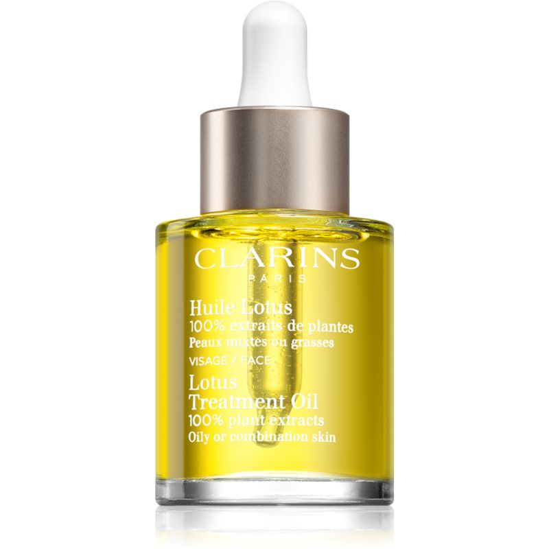 Clarins Lotus Treatment Oil aceite regenerador con efecto alisante para pieles grasas y mixtas 30 ml