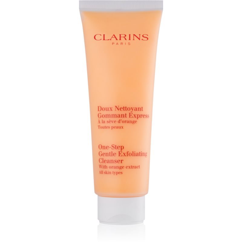 Clarins One Step Gentle Exfoliating Cleanser with Orange Extract peeling de limpeza suave 125 ml