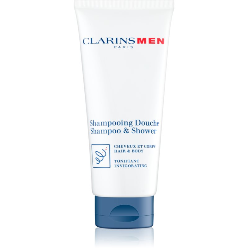 Clarins Men Shampoo & Shower освежаващ шампоан за тяло и коса 200 мл.