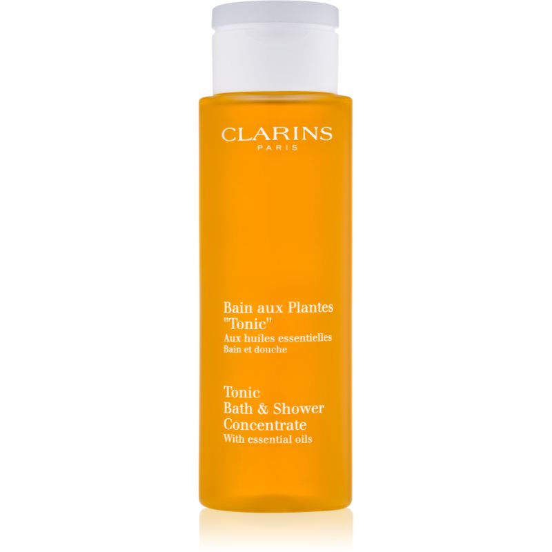 Clarins Tonic Bath & Shower Concentrate sprchový a koupelový gel s esenciálními oleji 200 ml