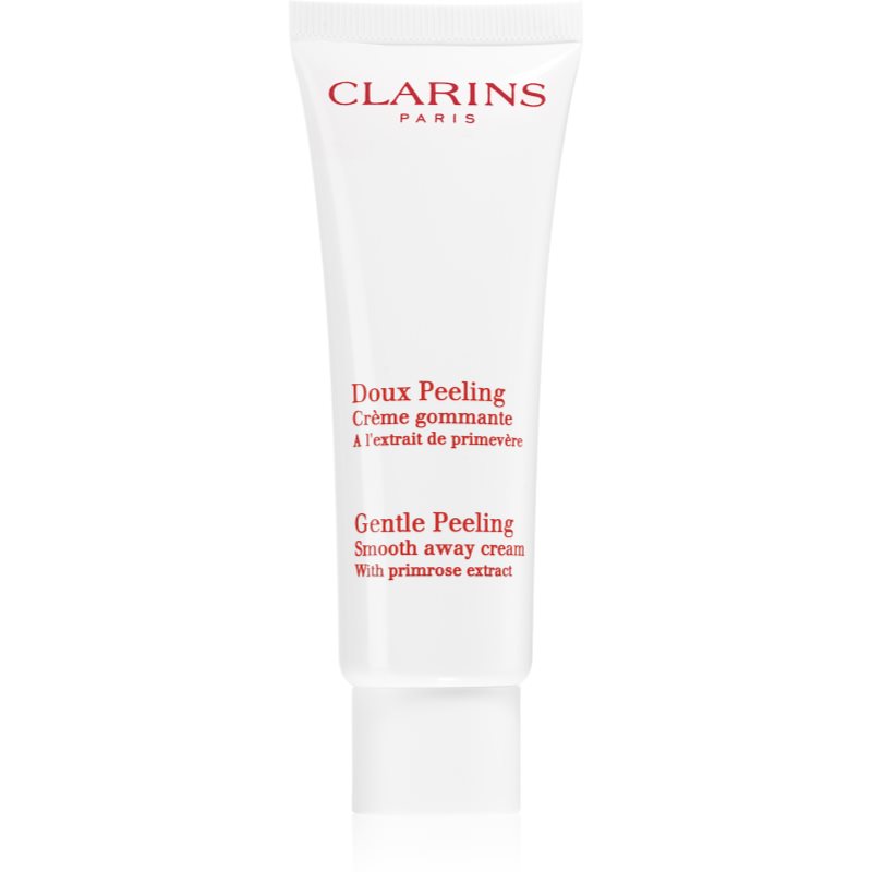 Clarins Gentle Peeling Smooth Away Cream нежен пилинг крем за всички типове кожа на лицето 50 мл.